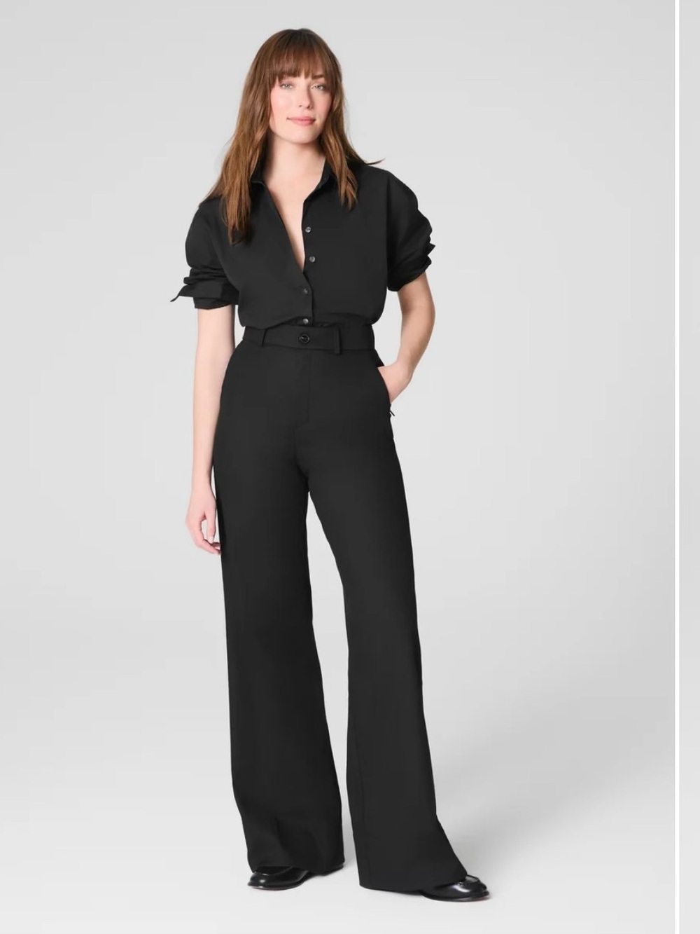 SPANX High-Rise Wide Leg Pants | Black | Petite S size | NWT
